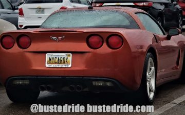 MYCAROX - Vanity License Plate by Busted Ride