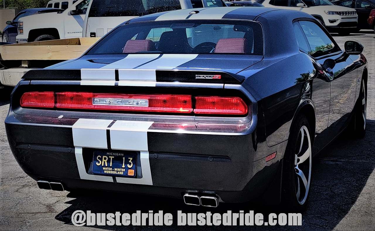 SRT 13 - Vanity License Plate by Busted Ride