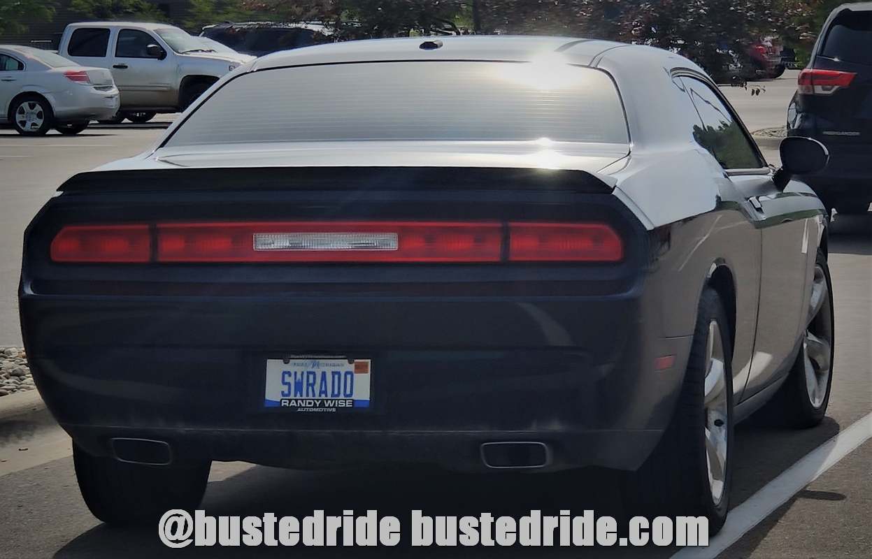 SWADRO - Vanity License Plate by Busted Ride