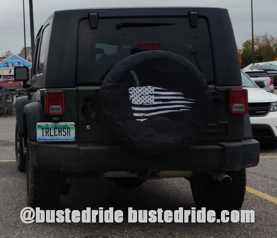 TRLCHSR - Vanity License Plate by Busted Ride