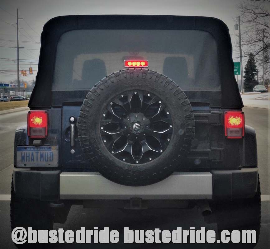 WHATMUD - Vanity License Plate by Busted Ride