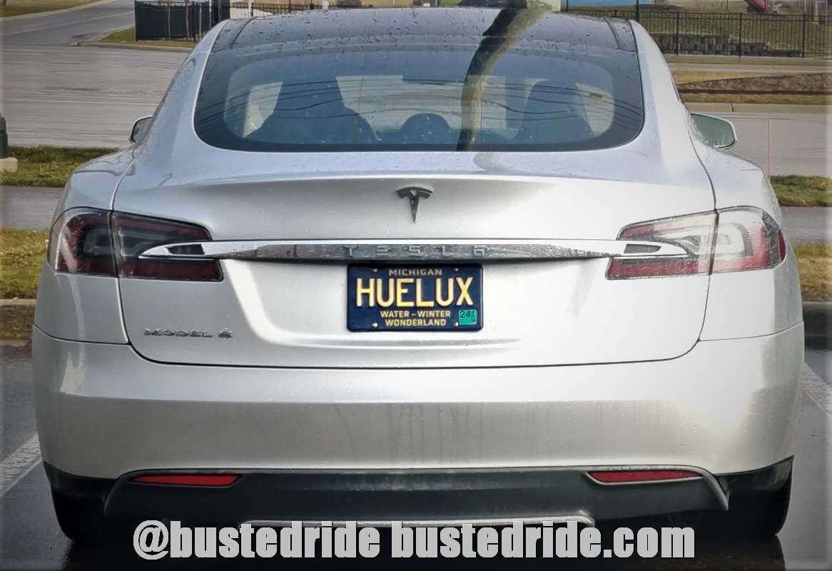 HUELUX - Vanity License Plate by Busted Ride