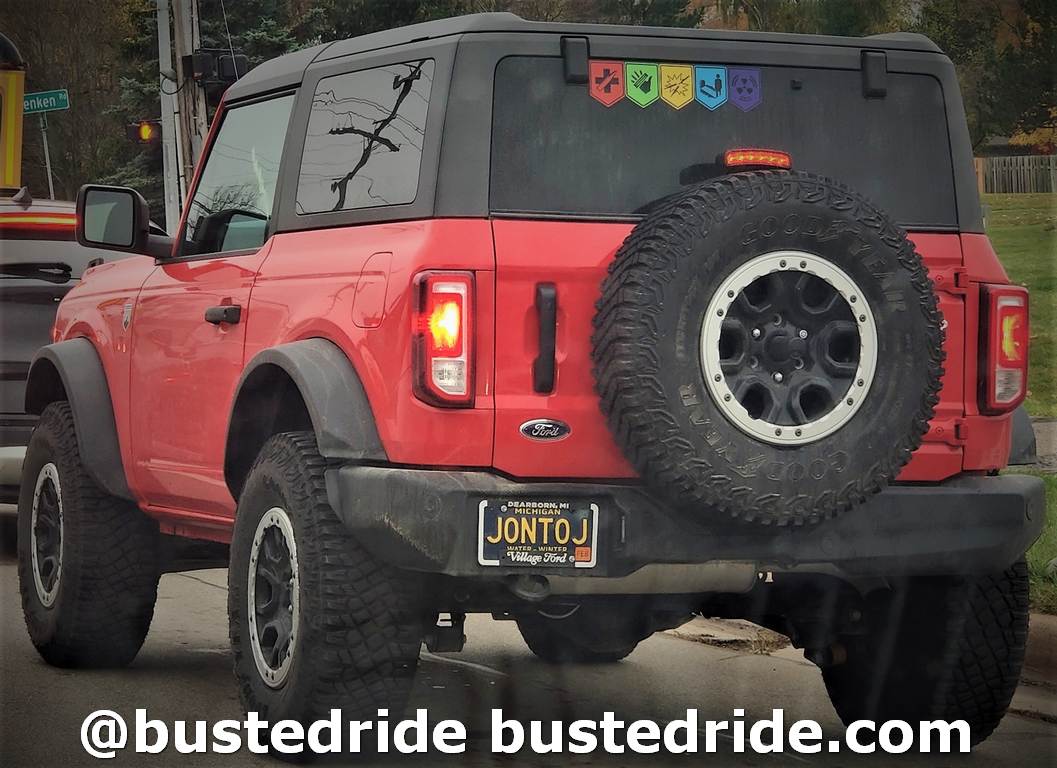 JONTOJ - Vanity License Plate by Busted Ride