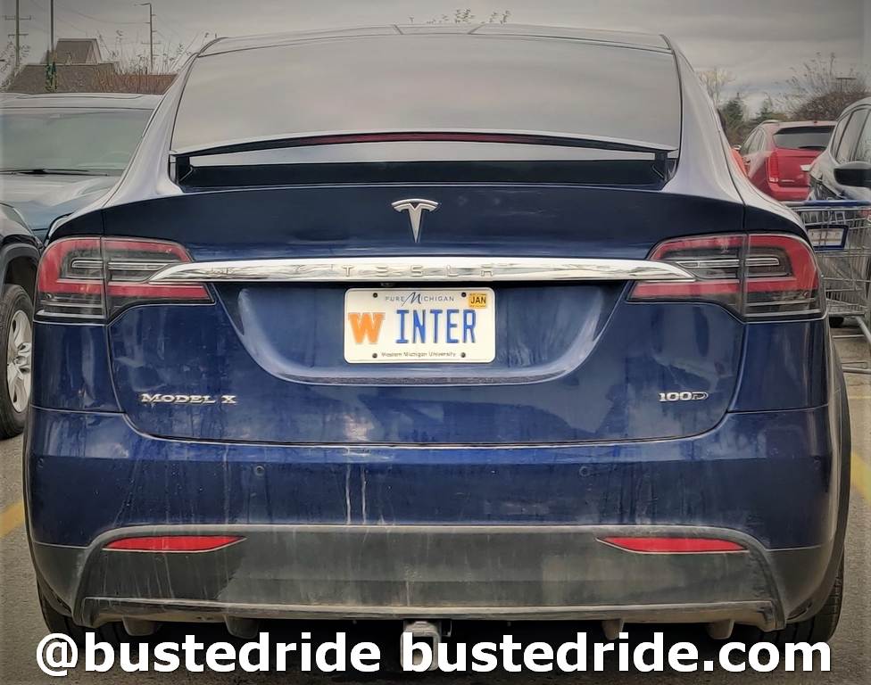 WINTER - Vanity License Plate by Busted Ride