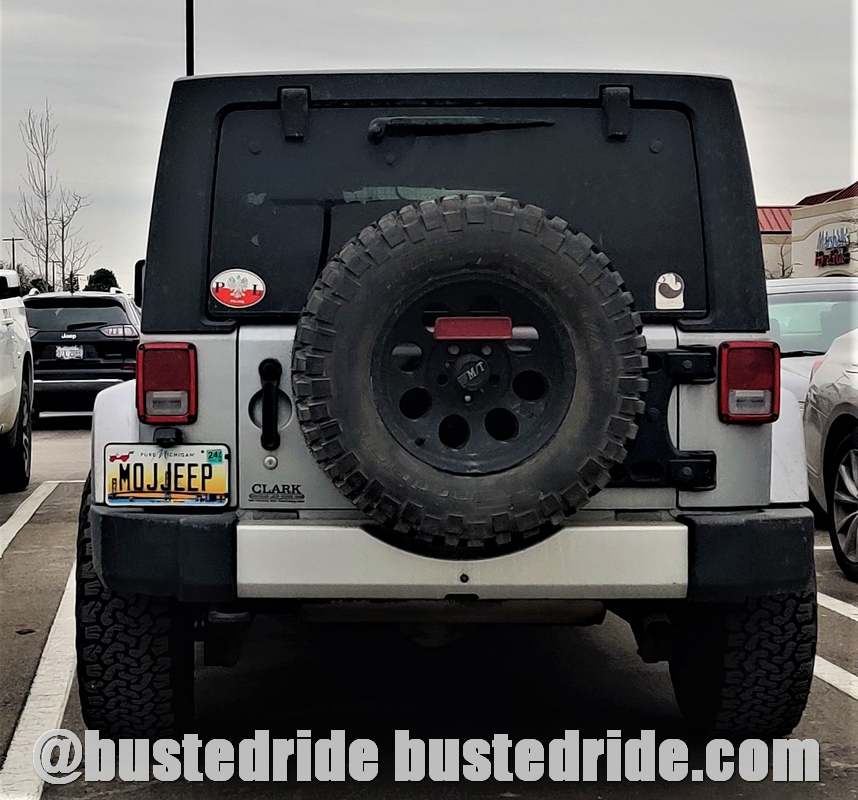 MOJJEEP - Vanity License Plate by Busted Ride