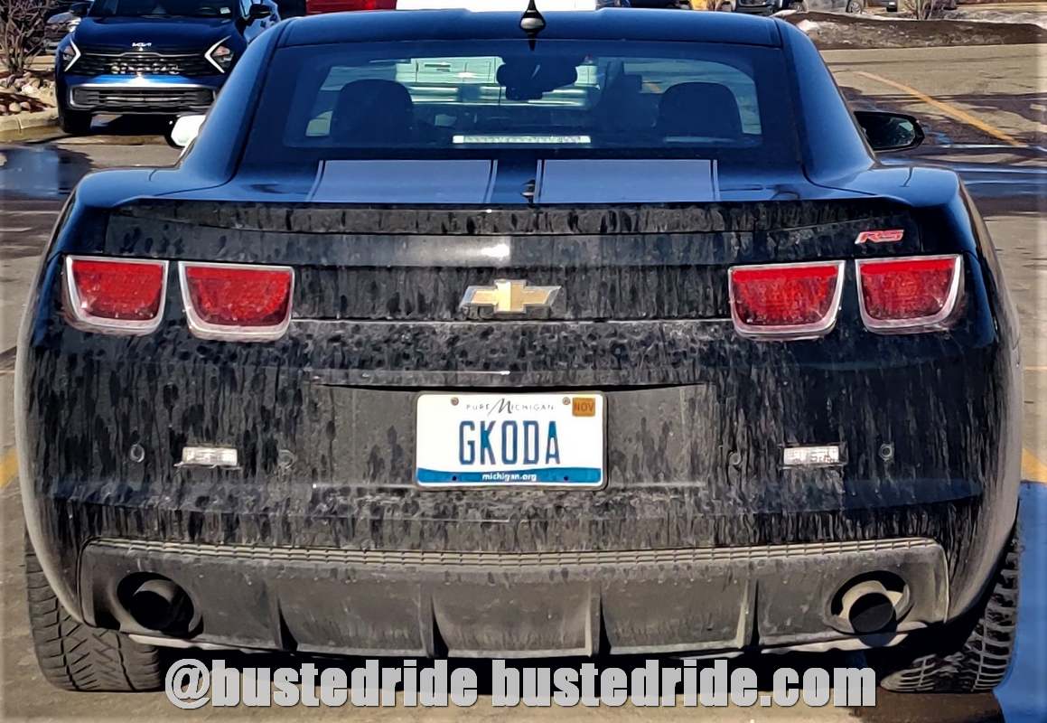 GKODA - Vanity License Plate by Busted Ride