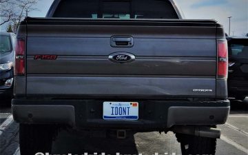 IDONT - Vanity License Plate by Busted Ride