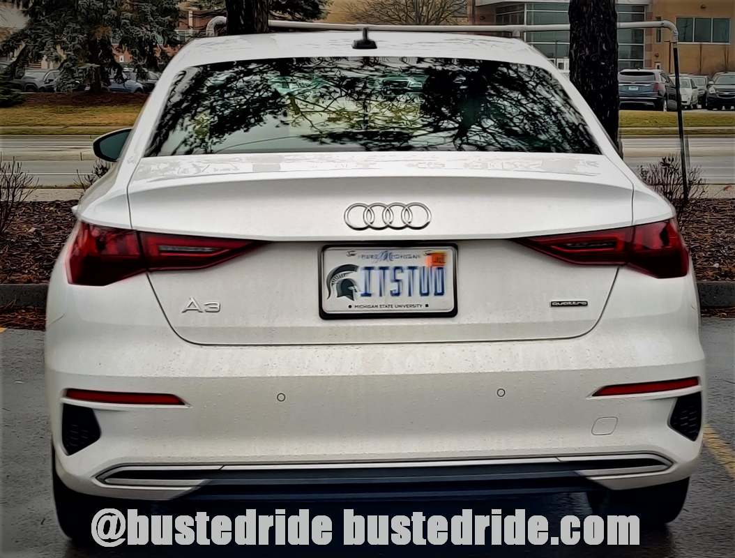 ITSTUD - Vanity License Plate by Busted Ride