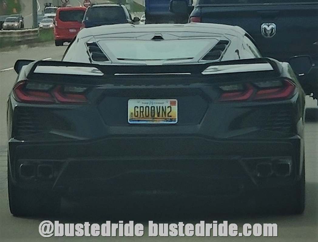 GROOVN2 - Vanity License Plate by Busted Ride