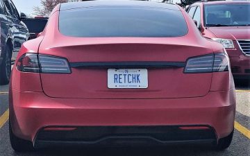RETCHK - Vanity License Plate by Busted Ride