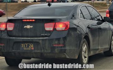 717 24 - Vanity License Plate by Busted Ride