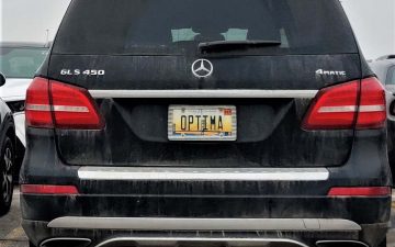 OPTIMA - Vanity License Plate by Busted Ride