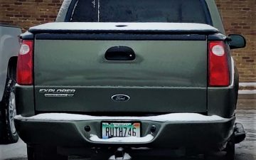 RUTH746 - Vanity License Plate by Busted Ride