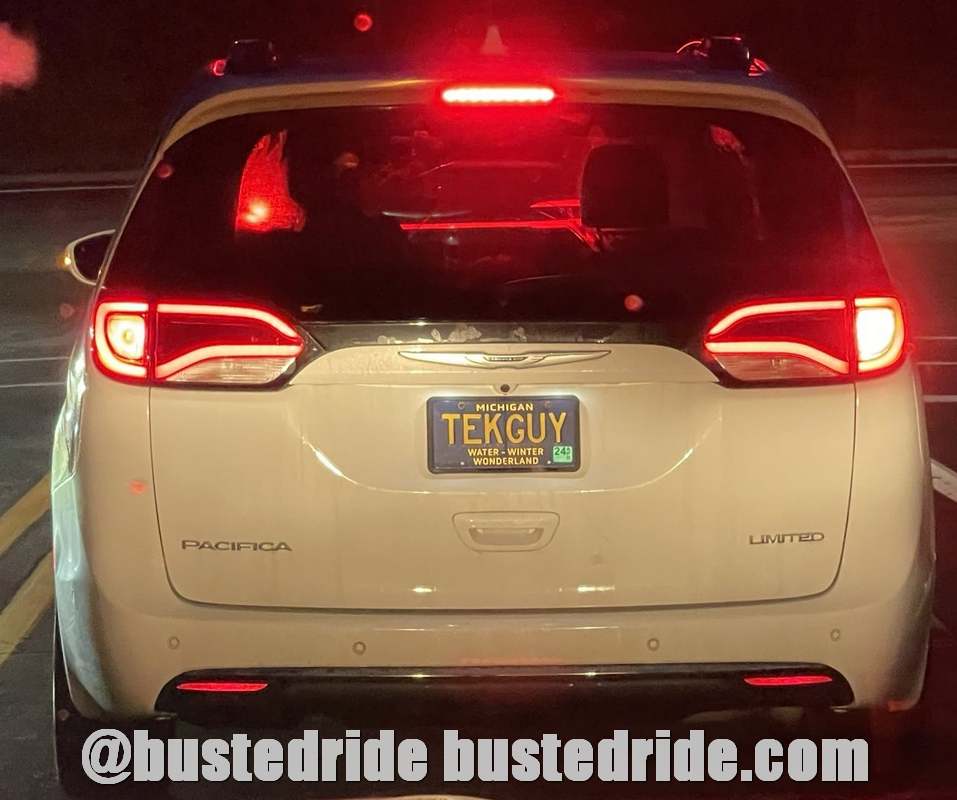 TEKGUY - Vanity License Plate by Busted Ride