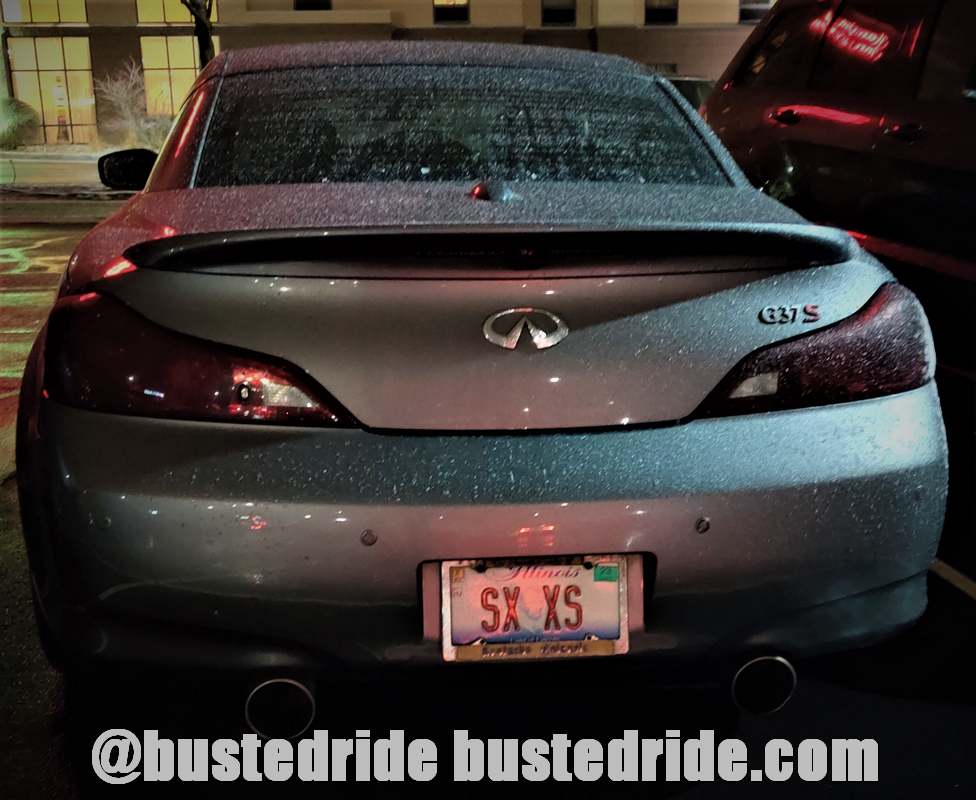 SX XS - Vanity License Plate by Busted Ride